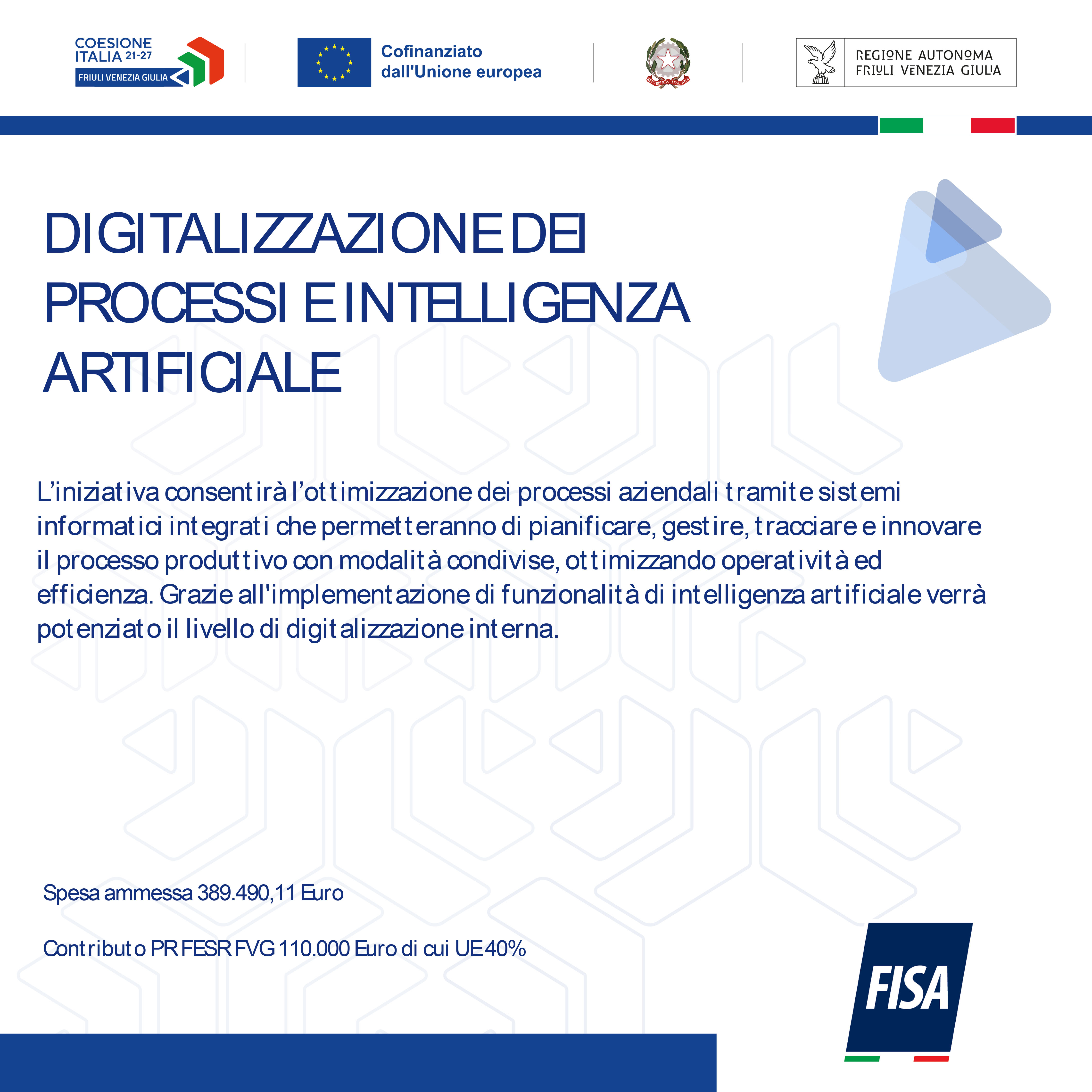 Contributo per Digitalizzazione dei Processi e Intelligenza Artificiale